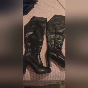 Torrid thigh high leather boots